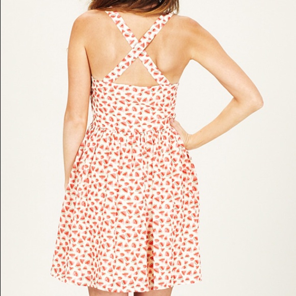 SOLD ❌ Watermelon Print Dress Fit & Flare - Picture 3 of 7